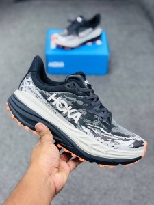 HOKA Stinson 7 -Black / Putty-(super lightweight and Super comfortable)-(Made in vietnam)-hkwb