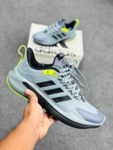 Adidas AlphaEdge Plus Grey -Silver Pebble / Olive Strata / Lucid Lemon/black-(super lightweight and Super comfortable)-(Made in vietnam)-adbwgr