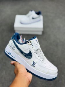 Nike Air Force 1(White&Blue)Nkaf1lvbl1.1