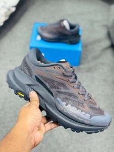 HOKA Mafate Speed 2-Asphalt Grey / Walnut-(super lightweight and Super comfortable)-(Made in vietnam)--hkn1brw