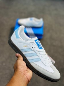 adidas Samba OG Cloud White / Halo Blue / Gum5-Adsamw1.1