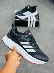 Adidas marathon v4-core black/cloud white/lucid red-(super lightweight and Super comfortable)-(Made in vietnam)-admv4bk