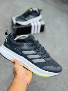 Adidas marathon v4-black/grey stripes/yellow-(super lightweight and Super comfortable)-(Made in vietnam)-admv4bk