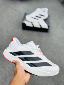 Adidas Adizero EVO SL Shoes (super lightweight and Super comfortable) (White Black Red )