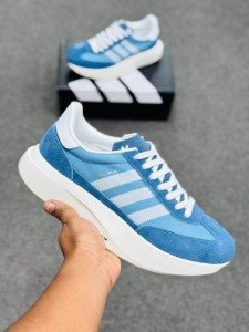 adidas City RNR-Semi Blue Burst / Cloud White / Alumina-(super lightweight and Super comfortable)-(Made in vietnam)-adsl72whbl