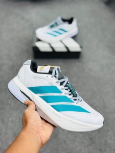Adidas Adizero Boston 13 -(Cloud White / Pure Teal / Grey)adb13whpe