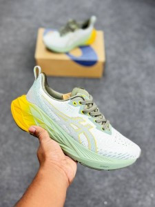Asics NOVABLAST 4 (Cool Matcha Yellow)-(made in indonesia)asnovabl4gror
