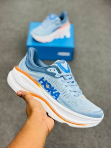 HOKA Bondi 9 (Lite blue)Made in Vietnam