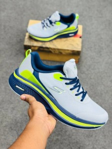 Skechers GO RUN Elevate 2.0-Grey/Navy/Lime-(super lightweight and Super comfortable)-(Made in vietnam)-scgrpe