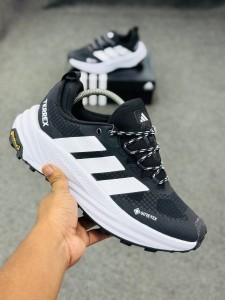 Adidas Terrex Agravic SL Trail Running Shoes- Core Black / Cloud White-(super lightweight and Super comfortable)-(Made in vietnam)-adtrn2