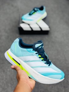 Adidas Adizero Boston 13 -(Flash Aqua / Cloud White / Lucid Lemon)adb13pe