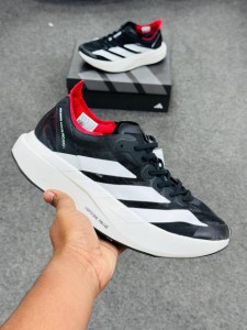 Adidas Adizero Adios Pro Evo 1 (super lightweight and Super comfortable) (Black white Red)