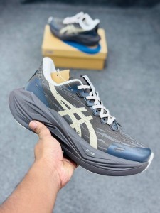 ASICS x Blacktoes Superblast 3- dark brown/dark charcoal/black -(super lightweight and Super comfortable)-(Made in vietnam)-asn1ma