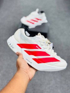 Adidas Adizero Adios Pro 4 (Off White RED)SUPER Soft and comfortable