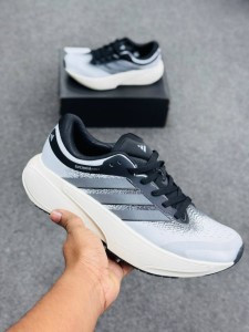 SUPERNOVA RISE 3 RUNNING SHOES-Chalk White / Onix / Core Black-(super lightweight and Super comfortable)-(Made in vietnam)-adsnr3whbk
